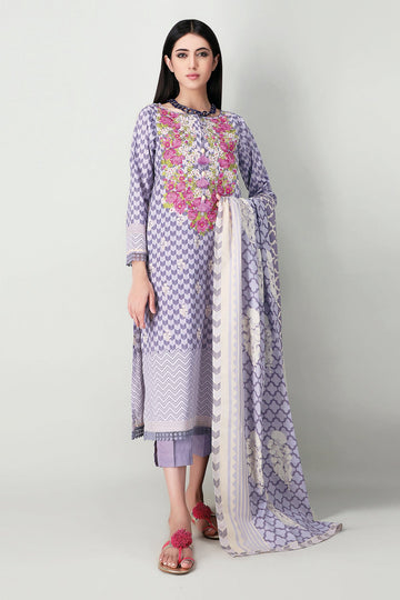 Khaadi Mb21118 Purple Summer Lawn 2021